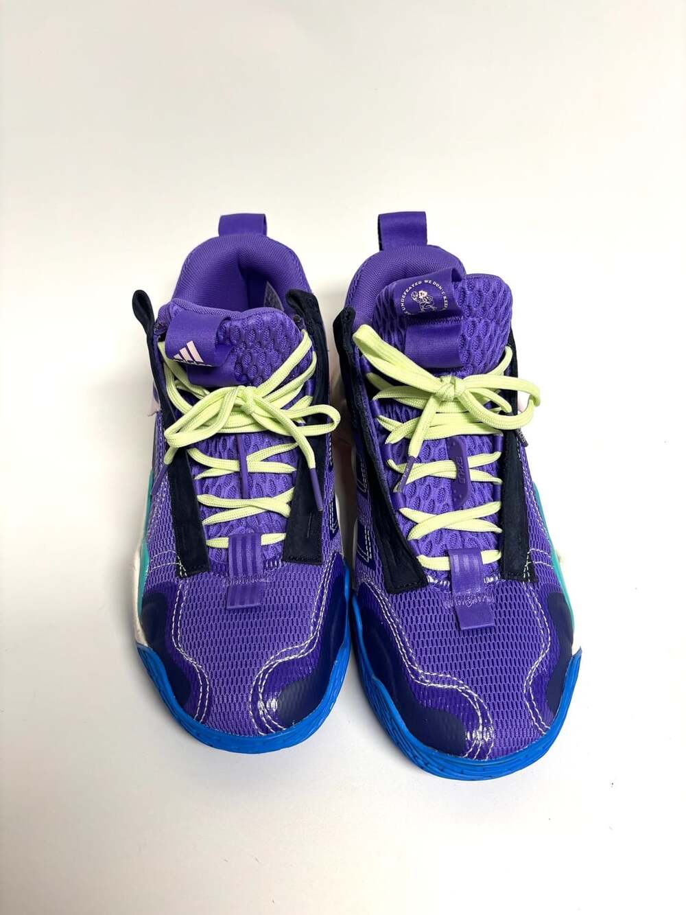 Adidas Exhibit B Hoop York City Size 8 Purple Basketball Shoes